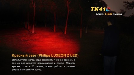 Уцененный товар Фонарь Fenix TK41C Cree XM-L2 U2(Б/У. Скол на корпусе. После ремонта)