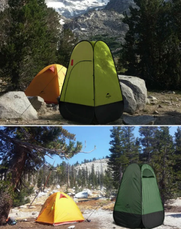 Палатка Naturehike Utility Tent 210T polyester NH17Z002-P, для переодевания, зеленая, 6927595721445