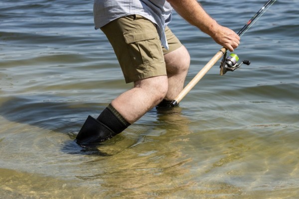 Водонепроницаемые носки DexShell Trekking черный/зеленый