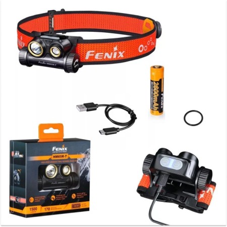 Налобный фонарь Fenix HM65R-T Cree XP-G2 S3, черный