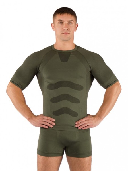 Футболка мужская Abel/ кор. рукав/ синтетика/ зеленый