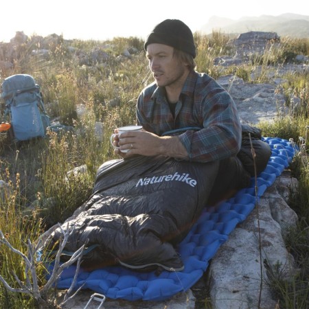 Спальный мешок Naturehike Cicada Wing CW700 CNK2450WS048 утиный пух черный M, 6927595788387