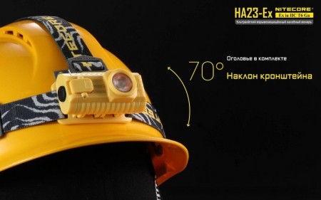 Налобный фонарь Nitecore HA23-Ex CREE XP-G 150°, 19548