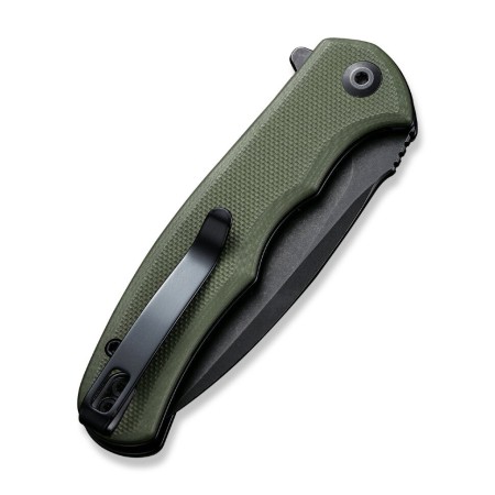 Складной нож CIVIVI Mini Praxis D2 Steel Black Stonewashed OD Handle G10 Green