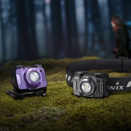 Фонарь Fenix налобный HL12R V2.0 фиолетовый 500 люмен
