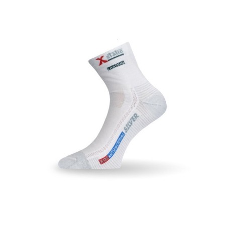 Уцененный товар Носки Lasting XOS 001, coolmax+nylon, белый, размер S , XOS001-S(витрин.образец)
