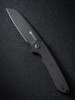 Уцененный товар Складной нож SENCUT Kyril 9Cr18MoV Steel Black Stonewashed Handle Black Micarta(витрин.образец)