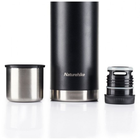 Уцененный товар Термос Naturehike Q-9H NH19SJ010 1000ml черный, 6927595740248(Поврежденная упаковка была заменена на обычную картонную)