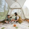 Палатка Naturehike Ango Picnic CNK2450WS021 трёхместная c навесом бежевая c черным