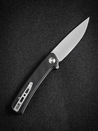 Складной нож SENCUT Neches 10Cr15CoMoV Steel Satin Handle G10 Black