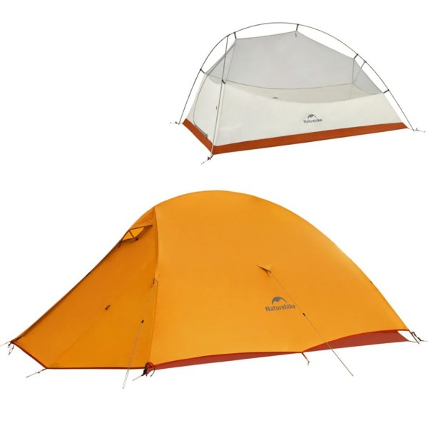 Палатка Naturehike Сloud Up CNK2450WS032 210T одноместная оранжевая,6927595798577