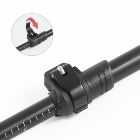 Палка треккинговая Naturehike 7075 AL NH17D017-D 61-135 черный