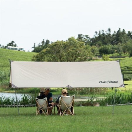 Тент Naturehike Girder NH20TM006, 150D, 500*292 см  для кемпинга  серебристый (с двумя стойками), 6927595700457