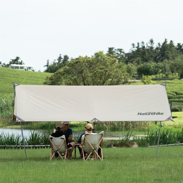 Тент Naturehike Girder NH20TM006, 150D, 500*292 см  для кемпинга  серебристый (с двумя стойками), 6927595700457