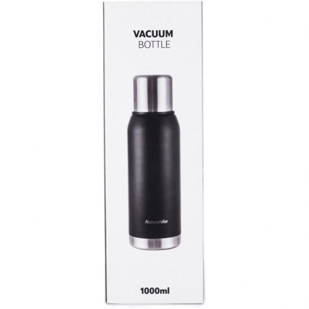 Уцененный товар Термос Naturehike Q-9H NH19SJ010 1000ml черный, 6927595740248(Поврежденная упаковка была заменена на обычную картонную)