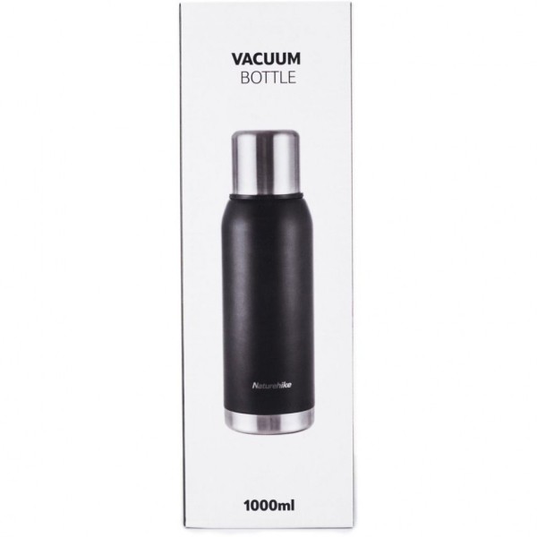 Уцененный товар Термос Naturehike Q-9H NH19SJ010 1000ml черный, 6927595740248(Поврежденная упаковка была заменена на обычную картонную)