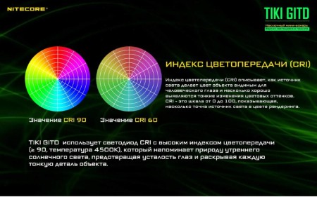 Уцененный товар Наключный фонарь Nitecore TIKI GITD primary OSRAM P8(Новые. В запечатанных блистерах)
