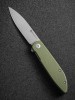 Складной нож SENCUT Bocll II D2 Steel Gray Stonewashed Handle G10 OD Green