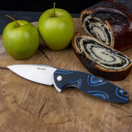 Нож складной Ruike Fang P105-Q черный/синий (Витрин. образец)