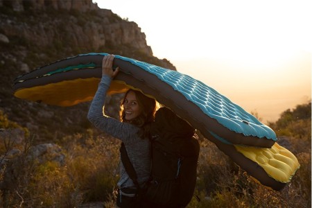 Коврик надувной Naturehike NH20FCD02, голубой, 6927595746509