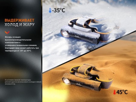 Уцененный товар Мультифонари Fenix HM61R V2.0 1600 Lumen IP68(Б/У. Сост. 4+ Полн. комплект)