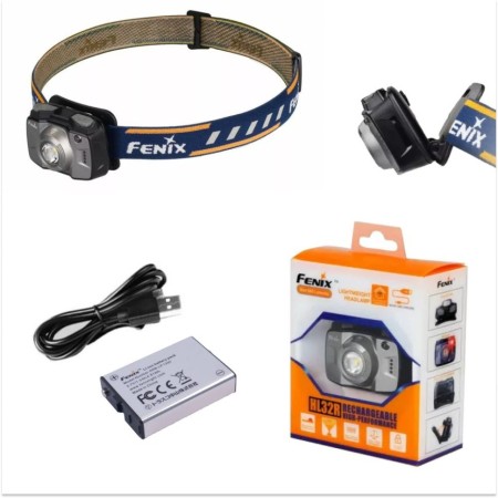 Налобный фонарь Fenix HL32Rg серый