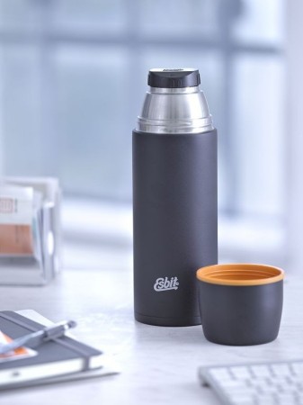 Уцененный товар Термос Esbit VF1000ML, черно-оранжевый, 1 л(Новый. На крышке вмятина)