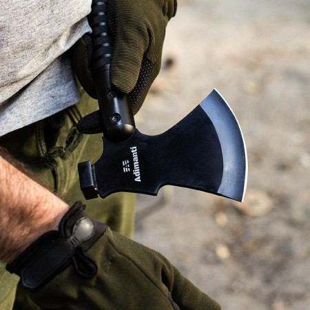 Уцененный товар Многофункциональный топор Adimanti (В упаковке. Б/У. Огниво очень сильно сточено. Топорище с царапинами. Насадка нож с царапинами)