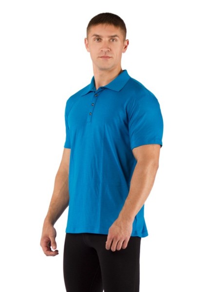 Уцененный товар Футболка мужская DINGO/ кор. рукав/ шерсть 160/ голубой/ XL, DINGO5151XL(Вскрытая, мятая упаковка)