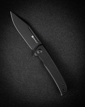 Складной нож SENCUT Brazoria D2 Steel Black Stonewashed Handle G10 Black