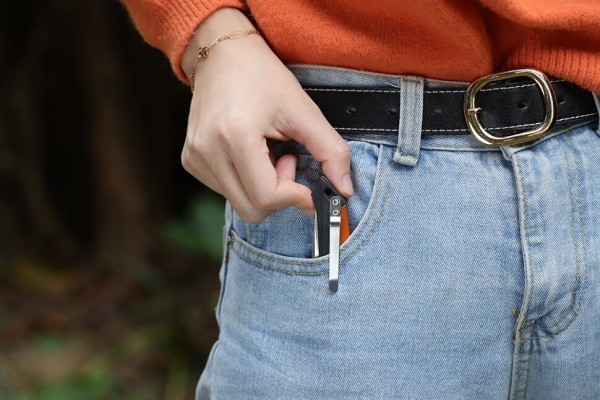 Нож складной Roxon K3, сталь D2, оранжевый, K3-D2-OR (Вскрытая упаковка)