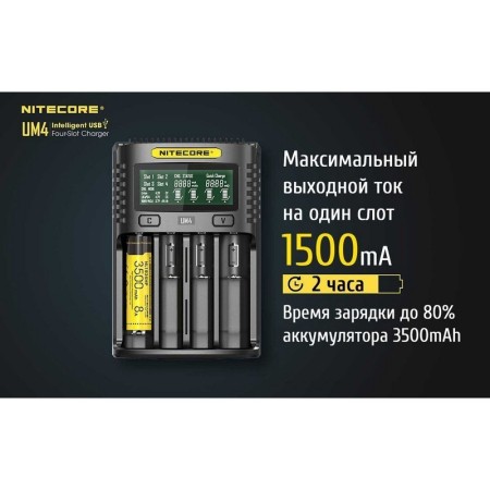 Зарядное устройство Nitecore UM4, 18265