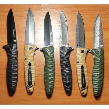 Уцененный товар Нож Ganzo G620 зеленый (Трещины на рукояти)
