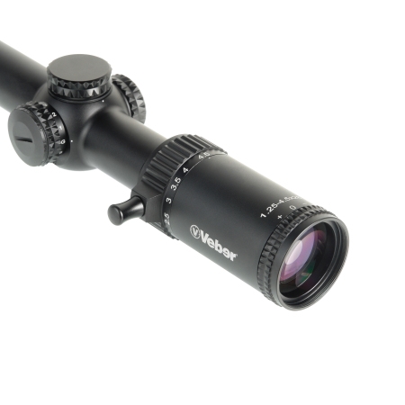 Прицел оптический Veber Wolf 1.25-4.5х26 IR FD07 Загонник