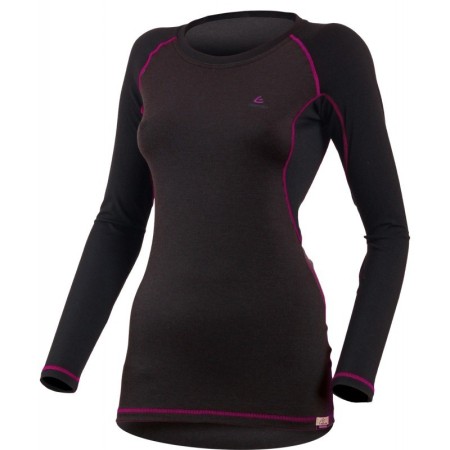 Футболка  женская DITA/ дл. рукав/ шерсть 160/ черный