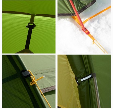 Палатка 2-местная Naturehike Opalus NH17L001-L, 20D, зеленый, 6976023924781