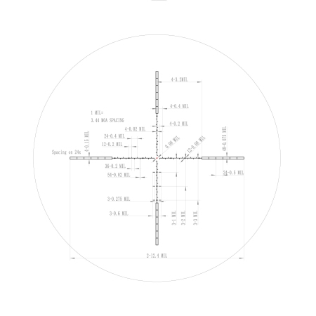 Прицел оптический Veber Пневматика III 6-24X50 SF IR