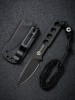 Нож CIVIVI Fixed Blade Circulus 10Cr15CoMoV Steel Black Stonewashed Handle Ostap Hel Design