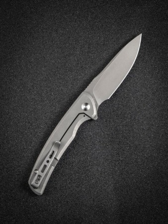 Складной нож SENCUT Tynan 10Cr15CoMoV Steel Gray Stonewashed Handle Stainless Gray