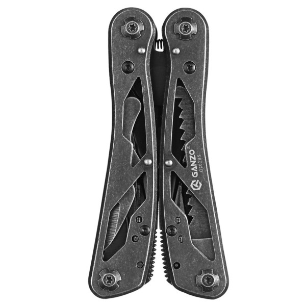 Мультитул Ganzo G202BS (21 в 1) черный с обработкой Blackwash