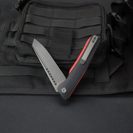 Нож Bestech Slyther сталь 14C28N, рукоять G10 черно-красная (Без упаковки. В зип пакете)