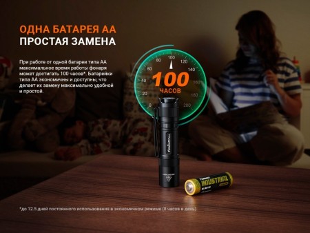 Уцененный товар Фонарь Fenix E12 V3.0(Вскрытый блистер)