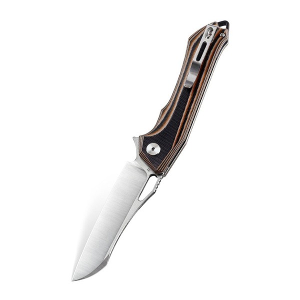 Нож Bestech Platypus сталь D2, рукоять G10 черный-оранжевый-бежевый (Поврежденная упаковка)