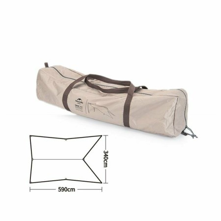 Тент  Naturehike Car Rear Canopy NH21TM001, 590*340 см для кемпинга песочный  (с тремя стойками), 6927595777831