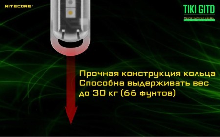 Уцененный товар Наключный фонарь Nitecore TIKI GITD primary OSRAM P8(Новые. В запечатанных блистерах)