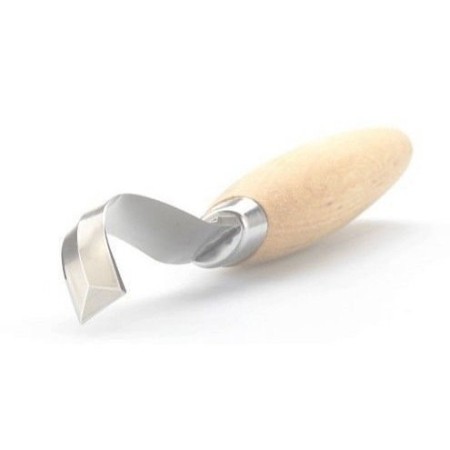 Нож Morakniv Hook Knife 163 Double Edge ложкорез, нержавеющая сталь, рукоять из березы, 13445