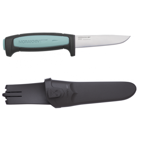 Нож Morakniv Flex, нержавеющая сталь, резиновая ручка со светло-синей вставкой, 12248