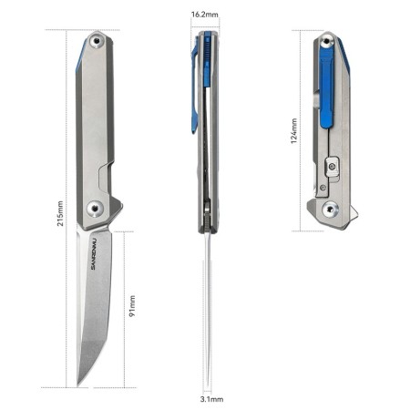 Нож складной Sanrenmu 1161 серый