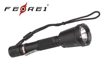 Уцененный товар Фонарь для дайвинга Ferei W158, черный(Состояние 4+. Полн. комплект)