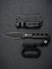 Нож CIVIVI Fixed Blade Circulus 10Cr15CoMoV Steel Black Stonewashed Handle Ostap Hel Design